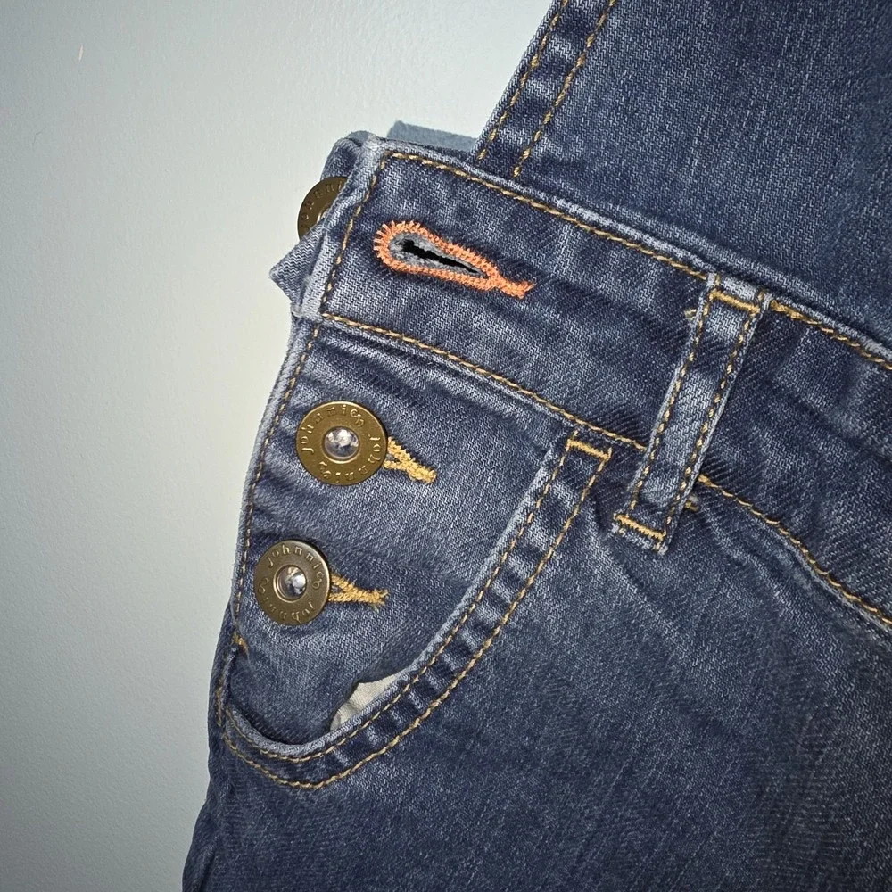 Mini Boden Johnnie B girls‎ denim overalls size 5-6
